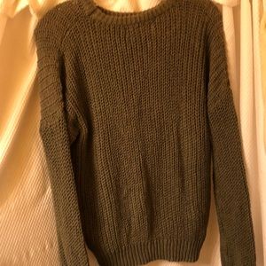 Forever 21 army/forest green knit sweater